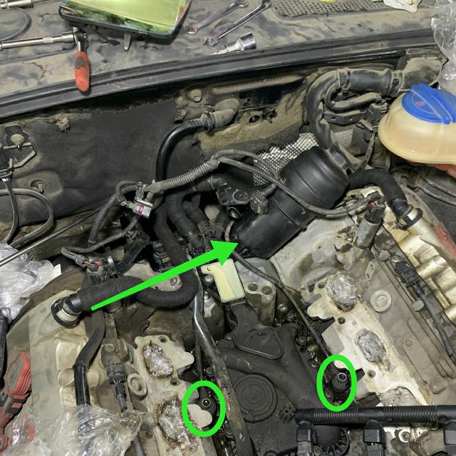 15万公里的奥迪检查,发动机总是缺少机油